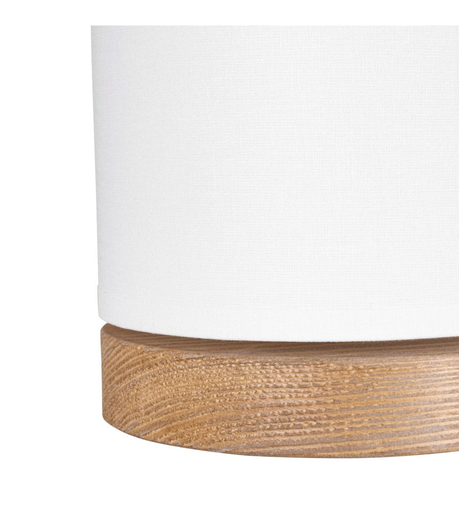 LAMPADA DA TAVOLO ONLI "KAMO" LEGNO E TESSUTO, E27